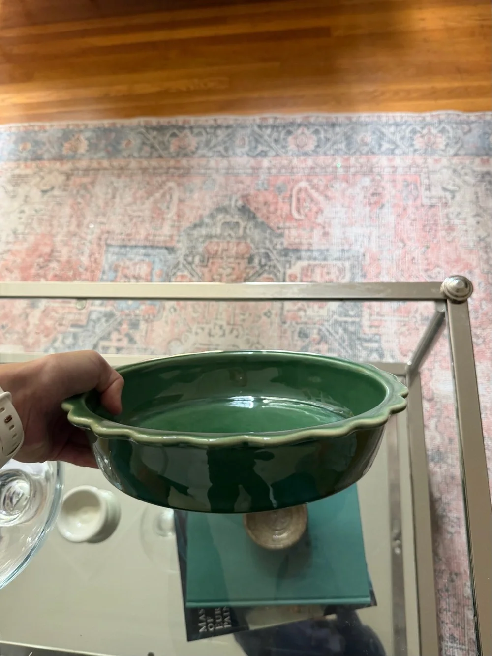 Williams Sonoma Emile Henry French Ceramic ruffled pie pan
